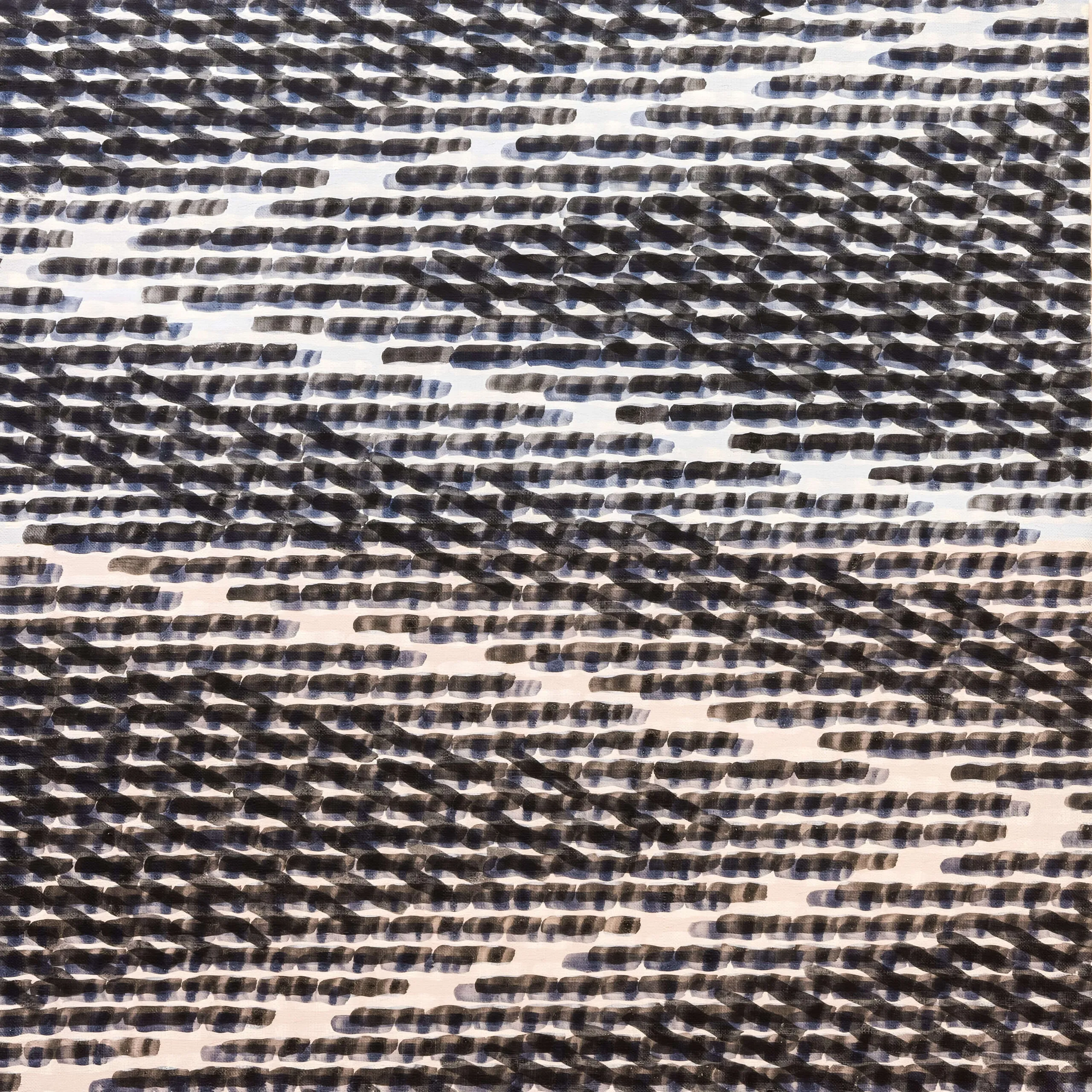 Fluctus, egg tempera on canvas
