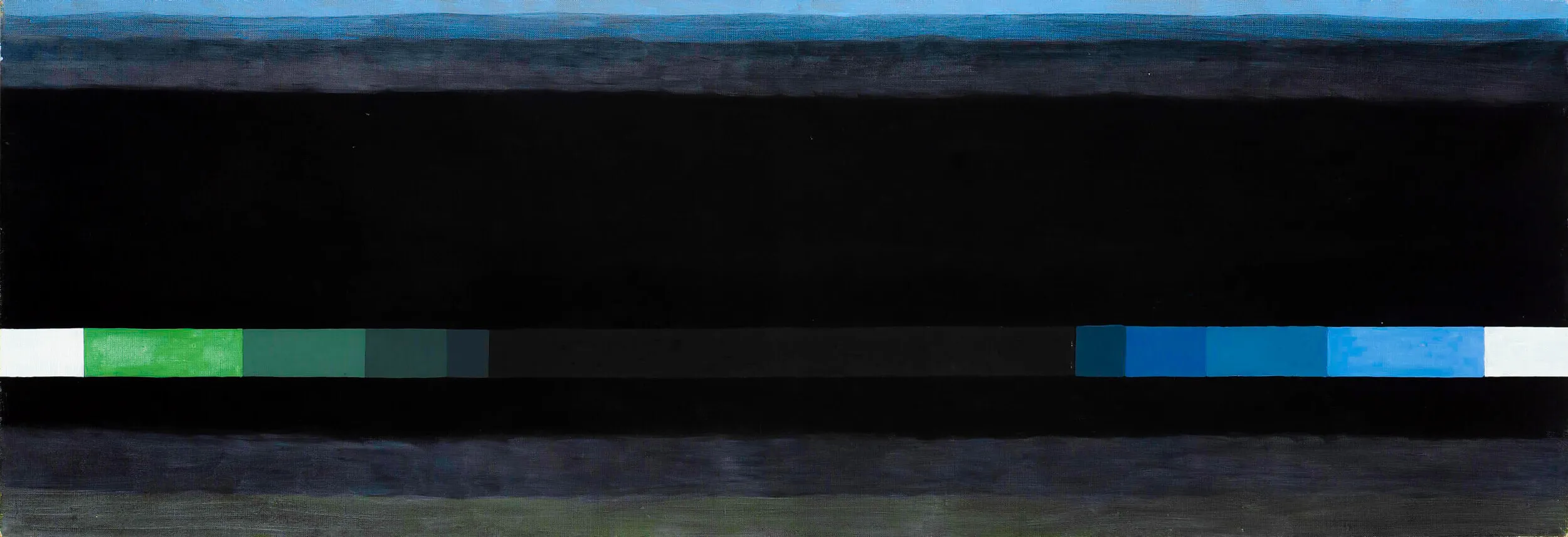 Flumen nigrum, egg tempera on canvas