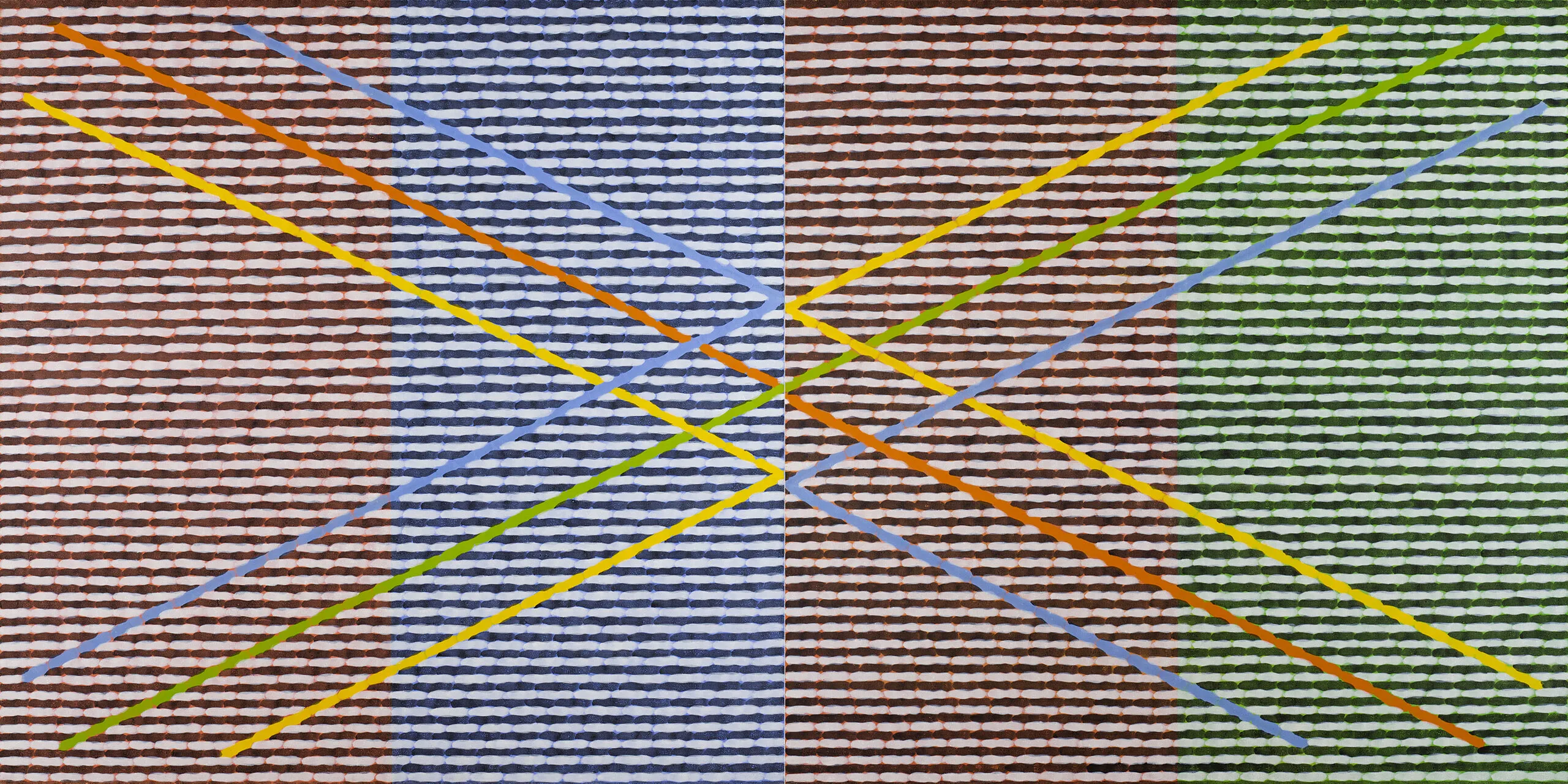 Interferre, egg tempera on canvas